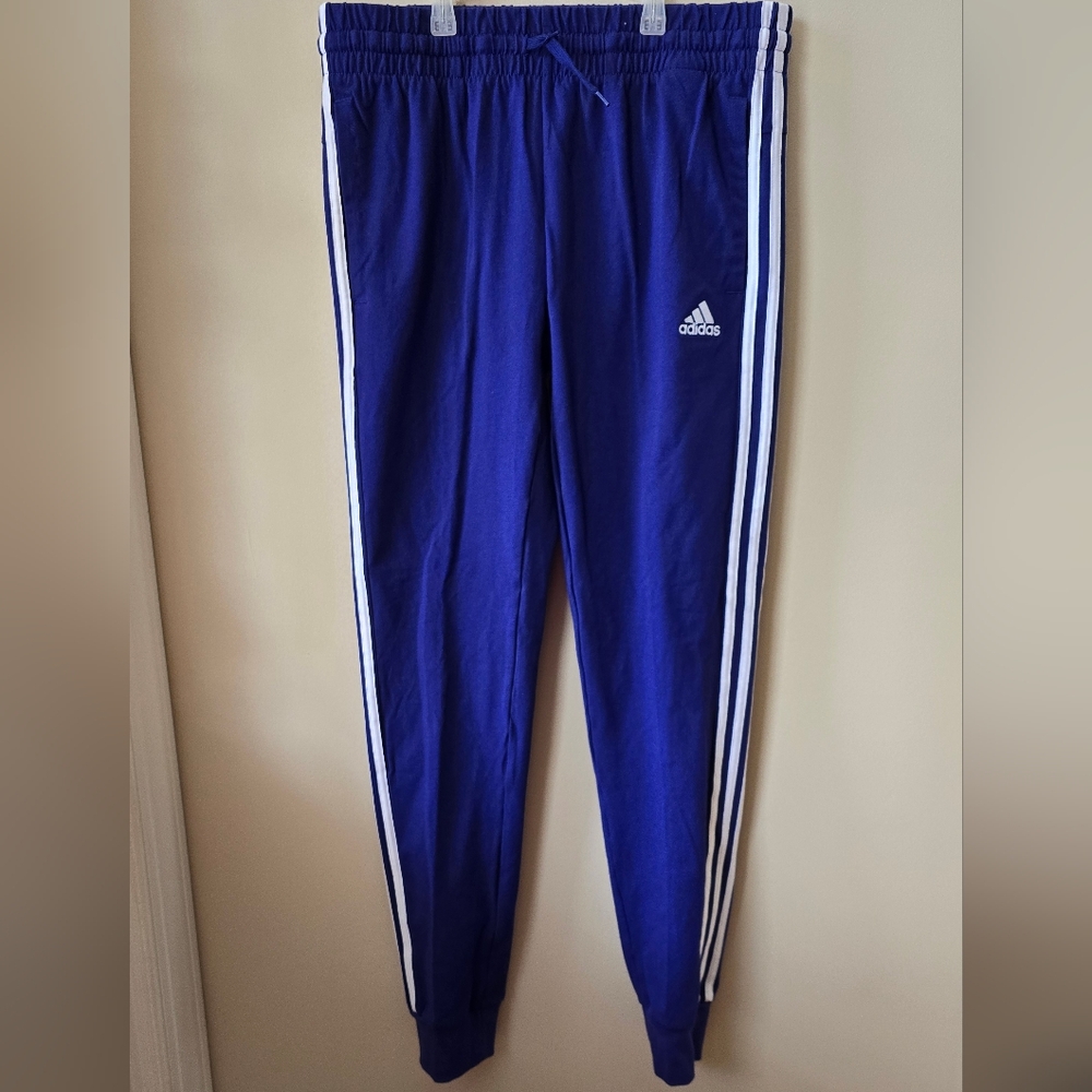 Adidas NWT Womens Slim Pants Indigo/white Size Medium